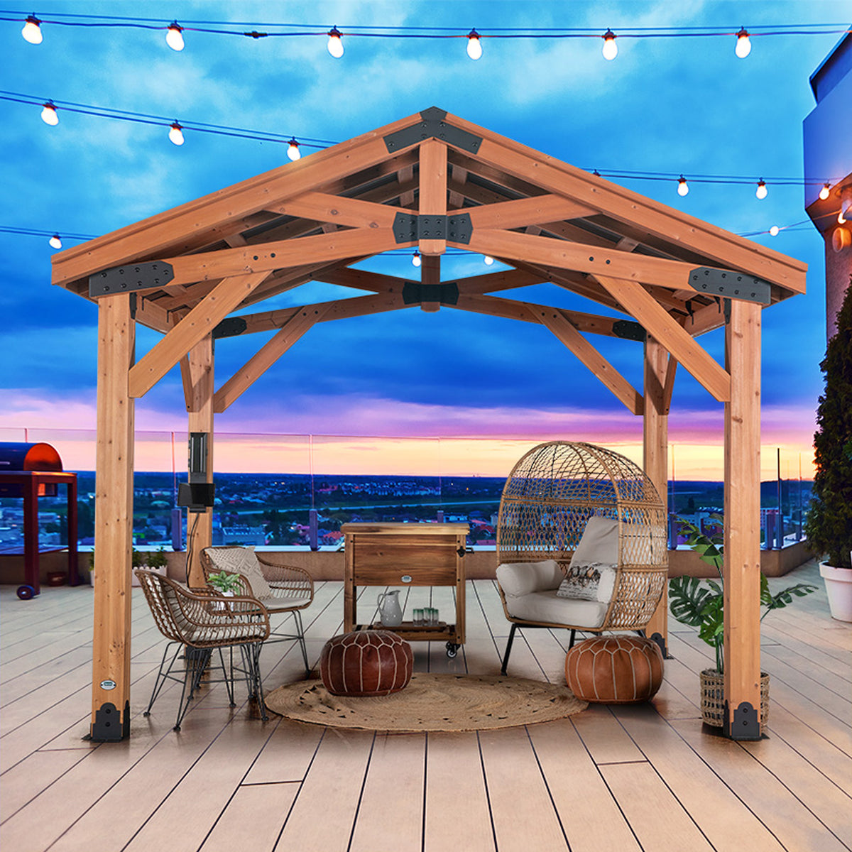 3.7m x 3.1m Norwood Gazebo