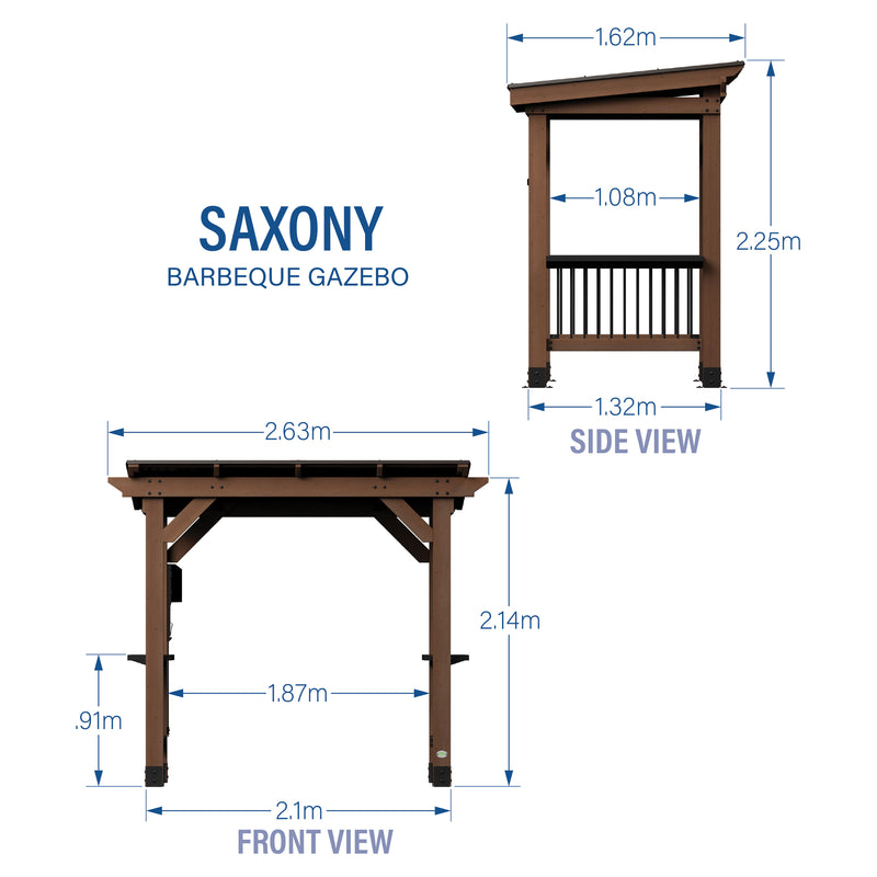 Saxony Barbeque Gazebo specifications