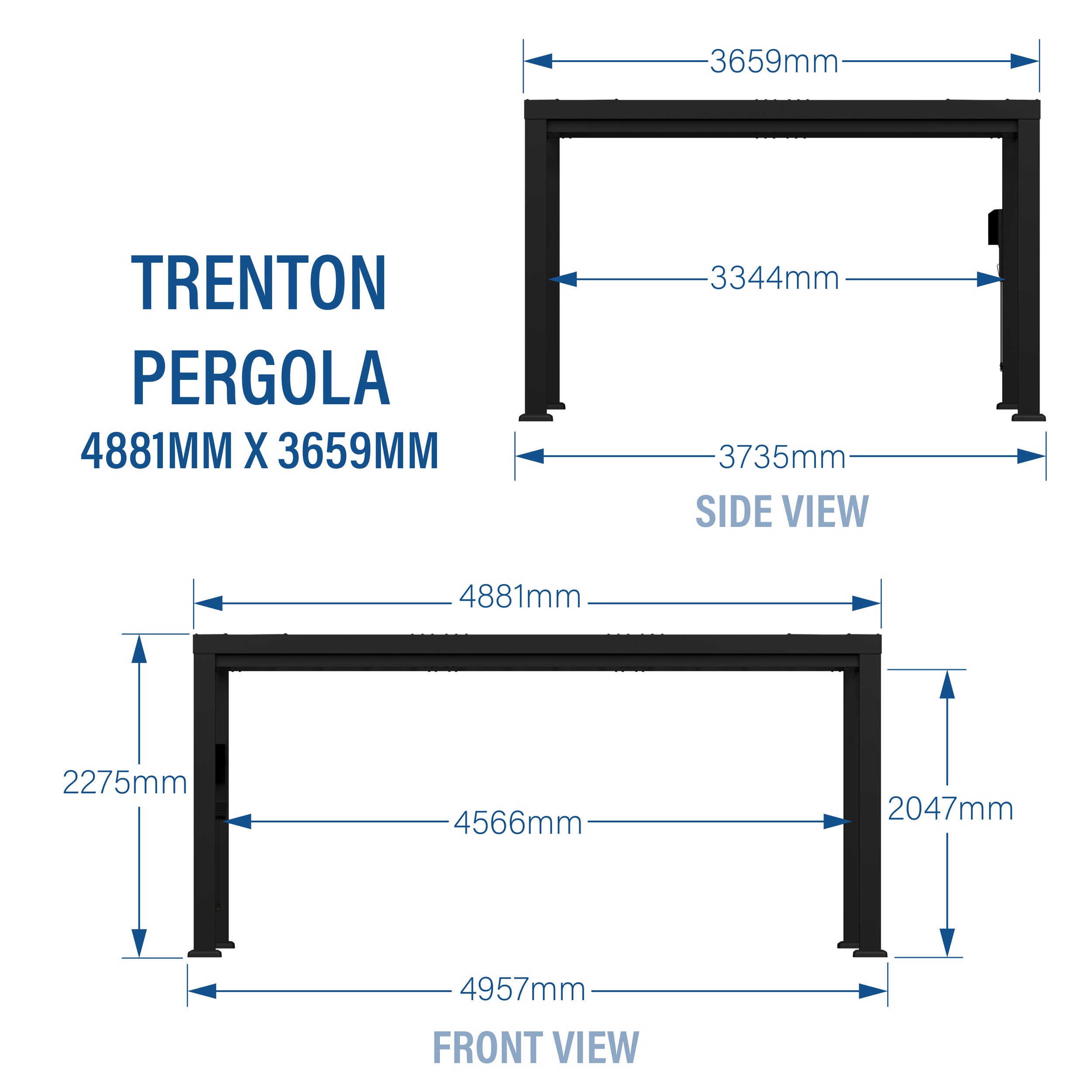 4.9m x 3.7m Trenton Metric Dimensions