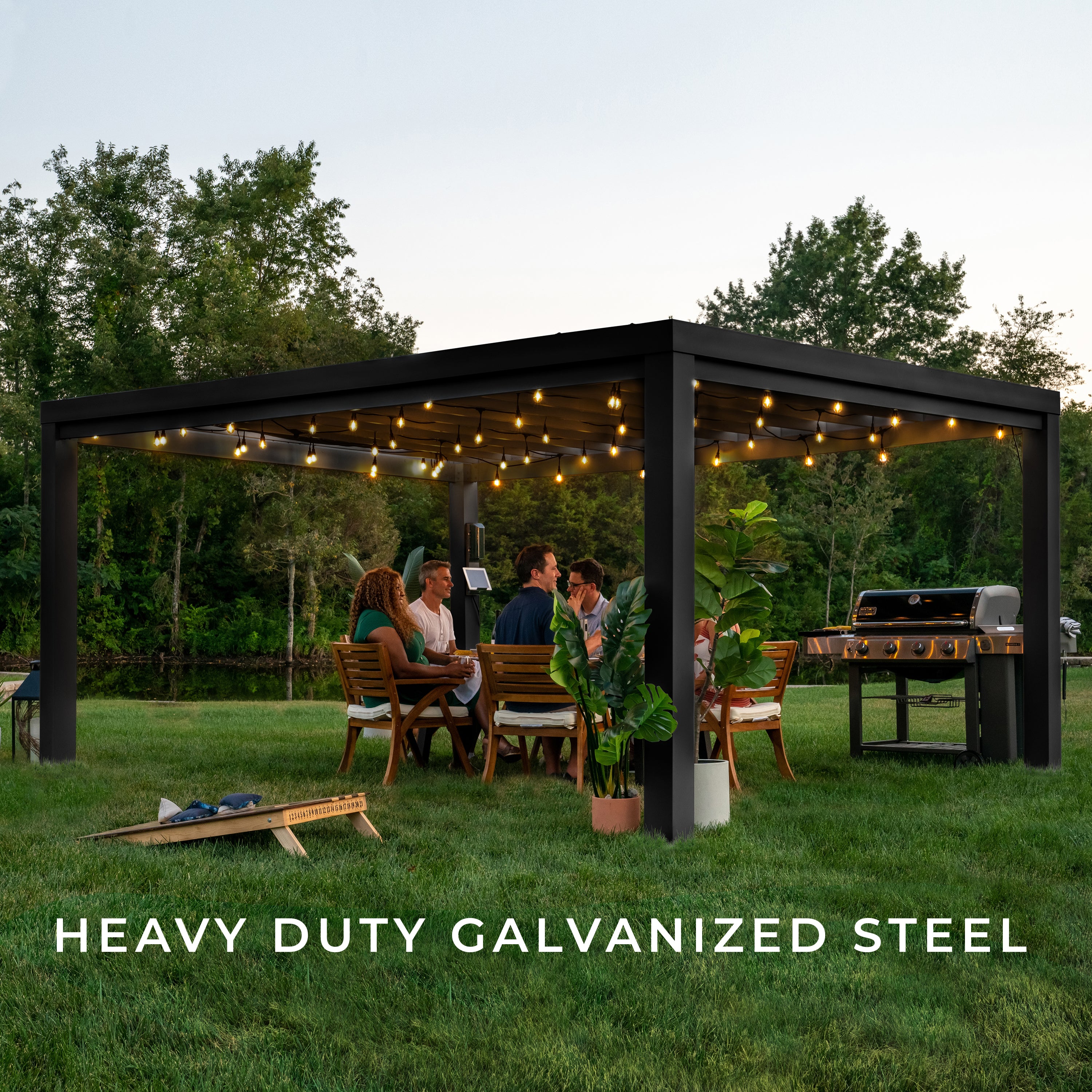 4.9m x 3.7m Trenton Galvanized Steel