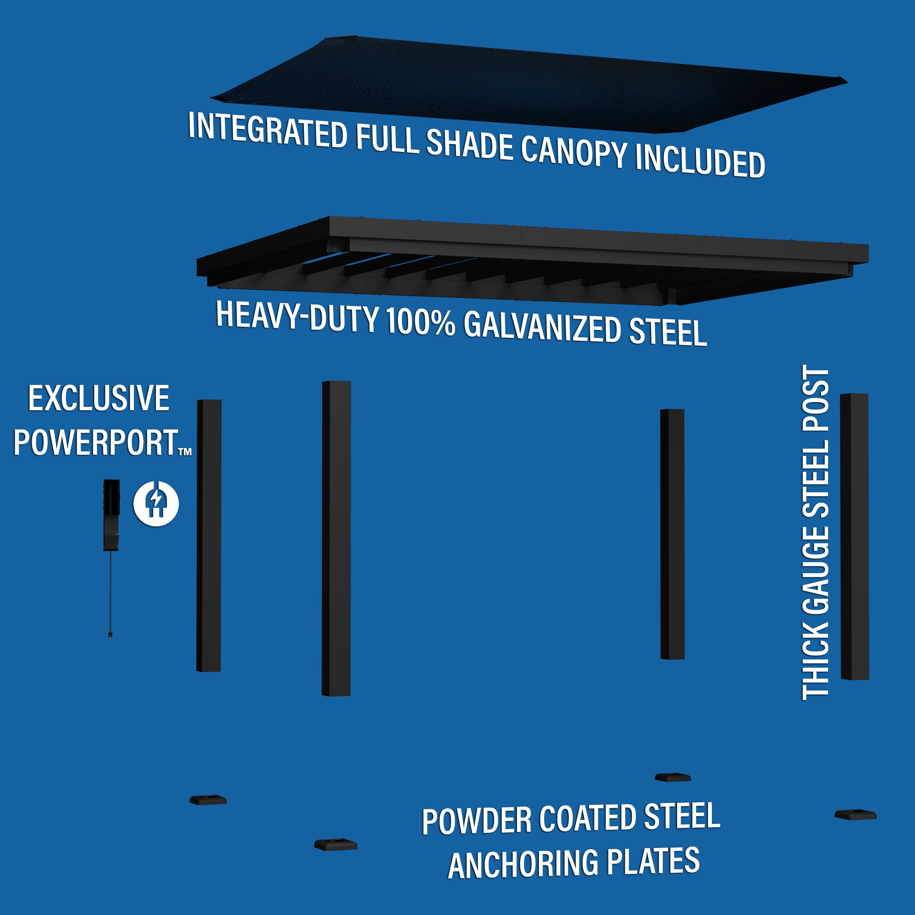 4.3m x 3m Trenton Exploded View
