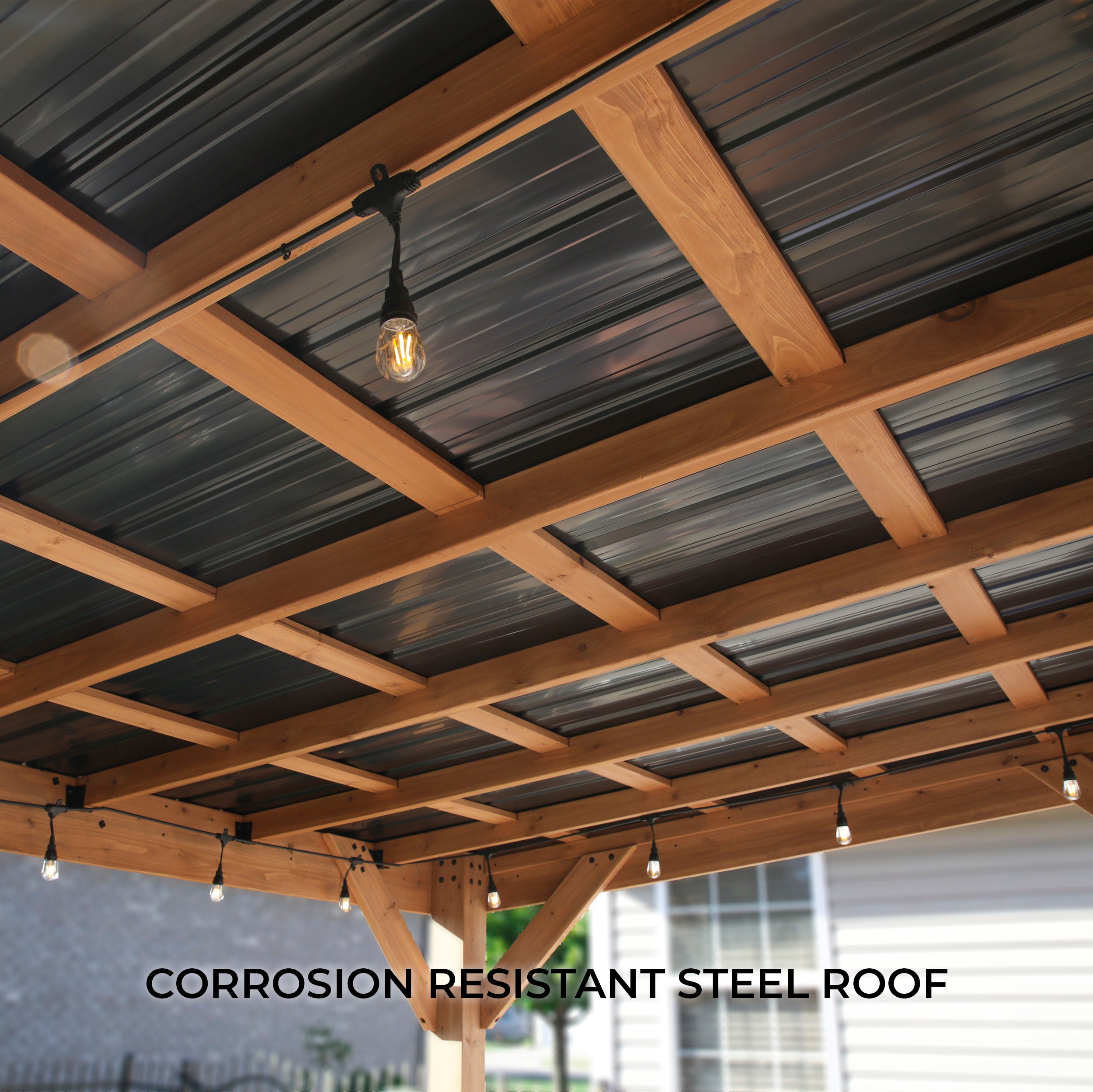 3.6m x 2.9m Arcadia Corrosion Resistant Steel Roof