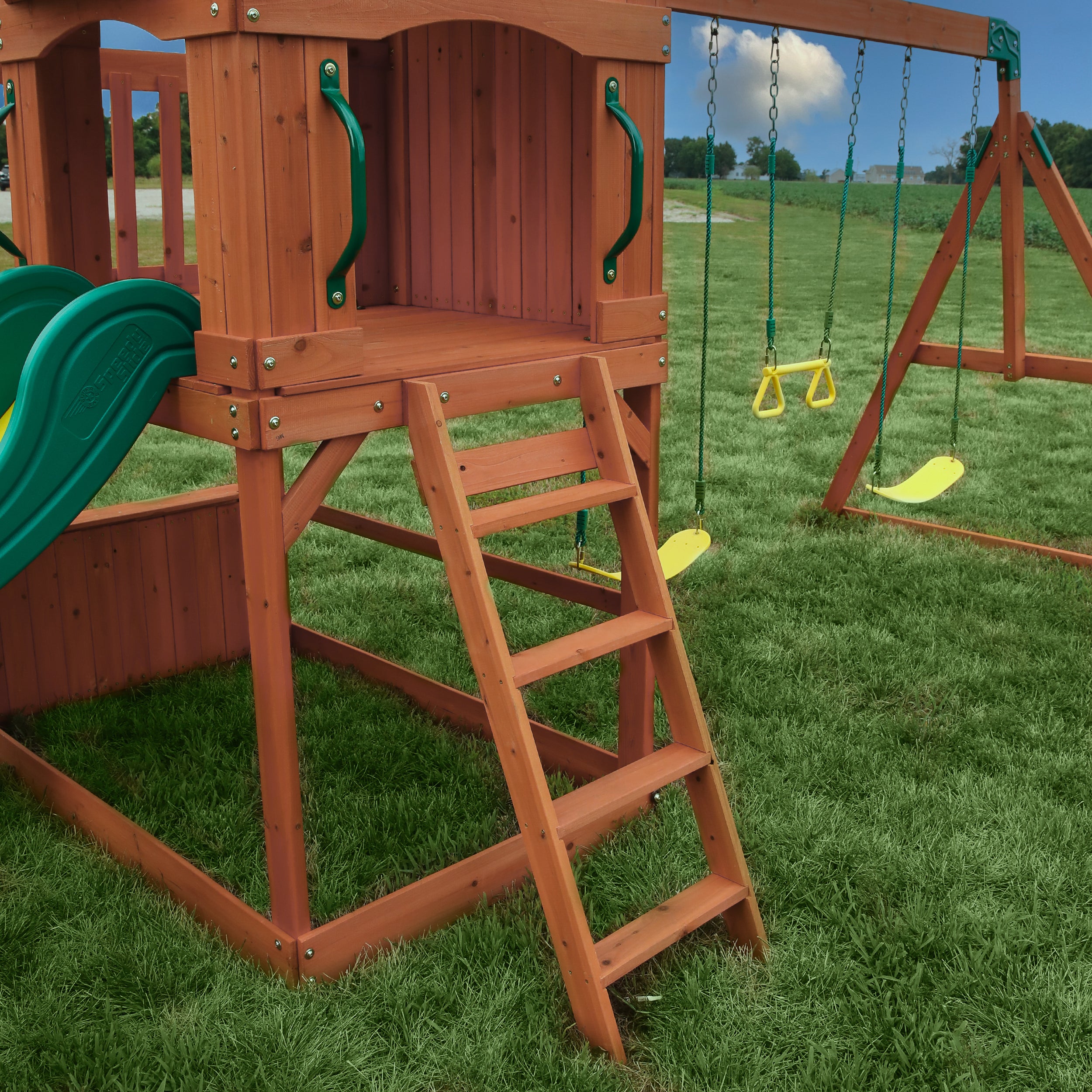 Atlantis Swing Set Flat Step Ladder