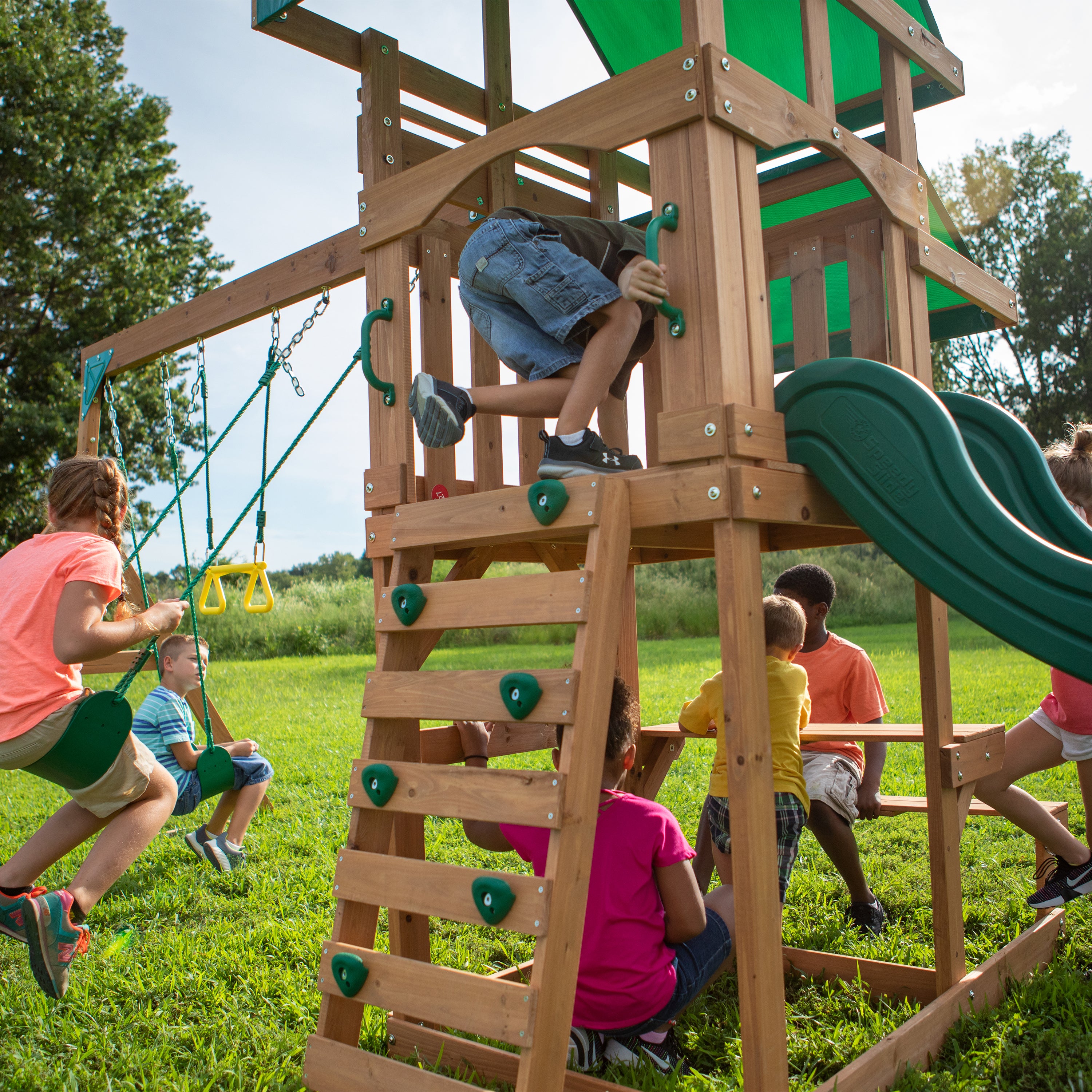 Belmont Swing Set Fort