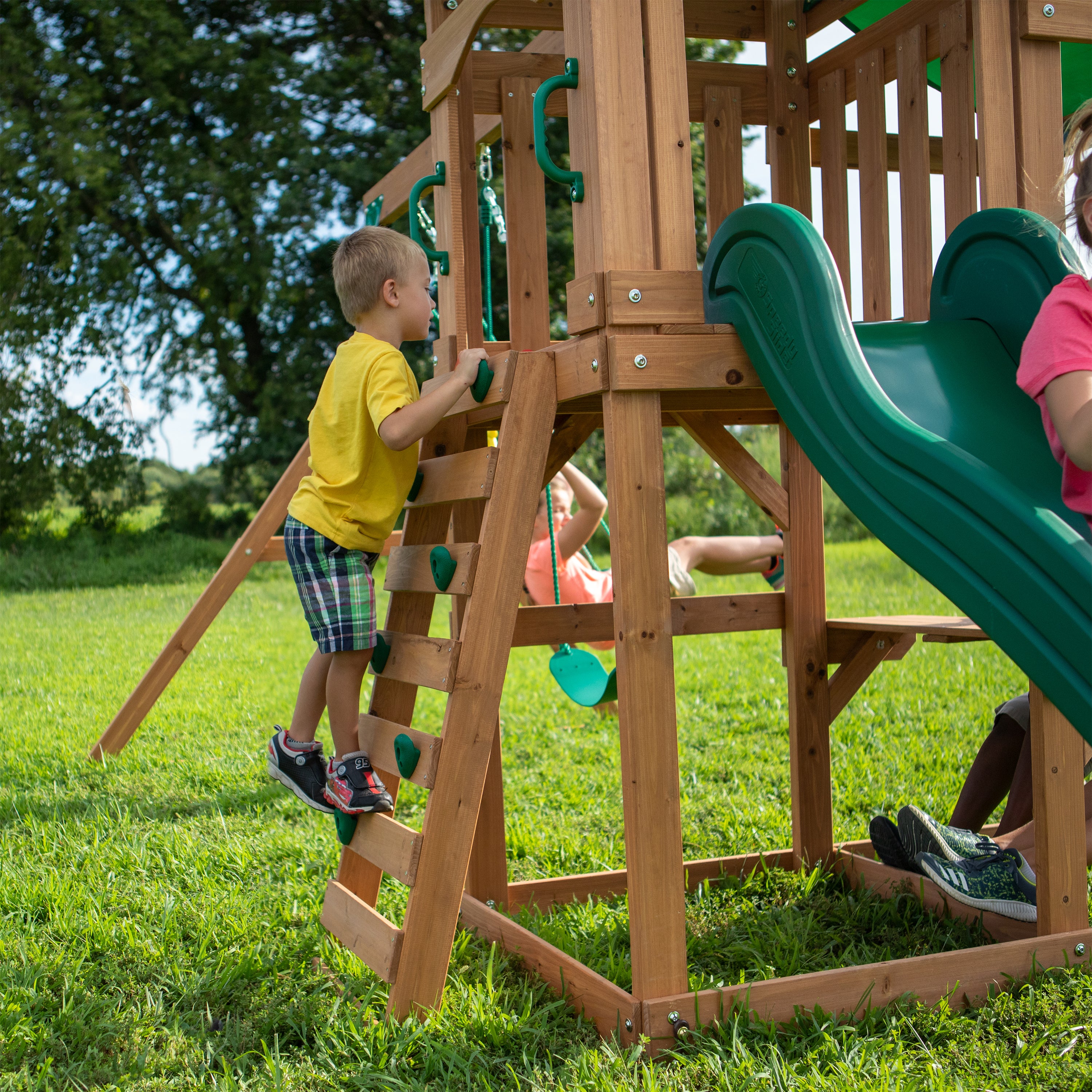 Belmont Swing Set Climbing Wall