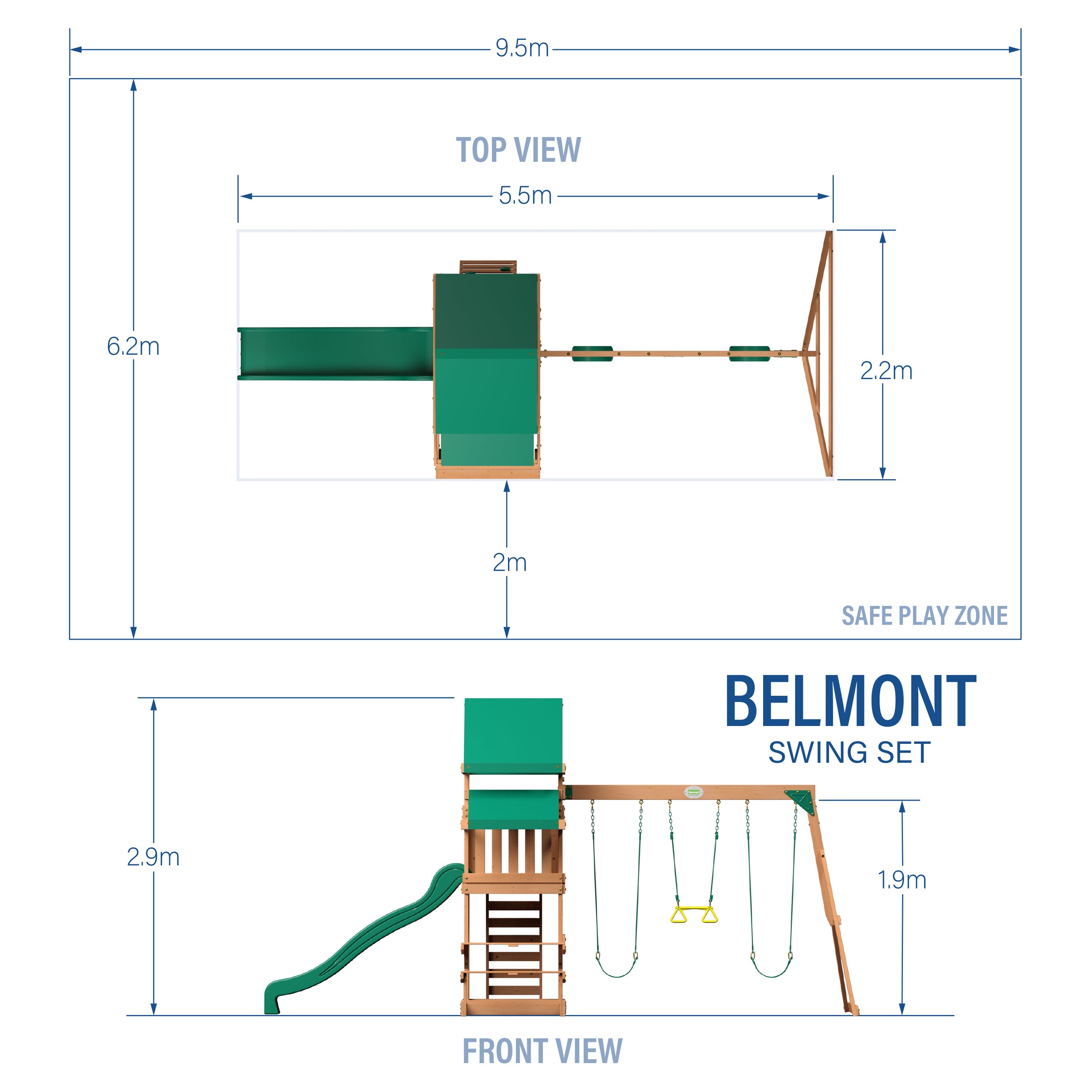 Belmont Metric Dimensions