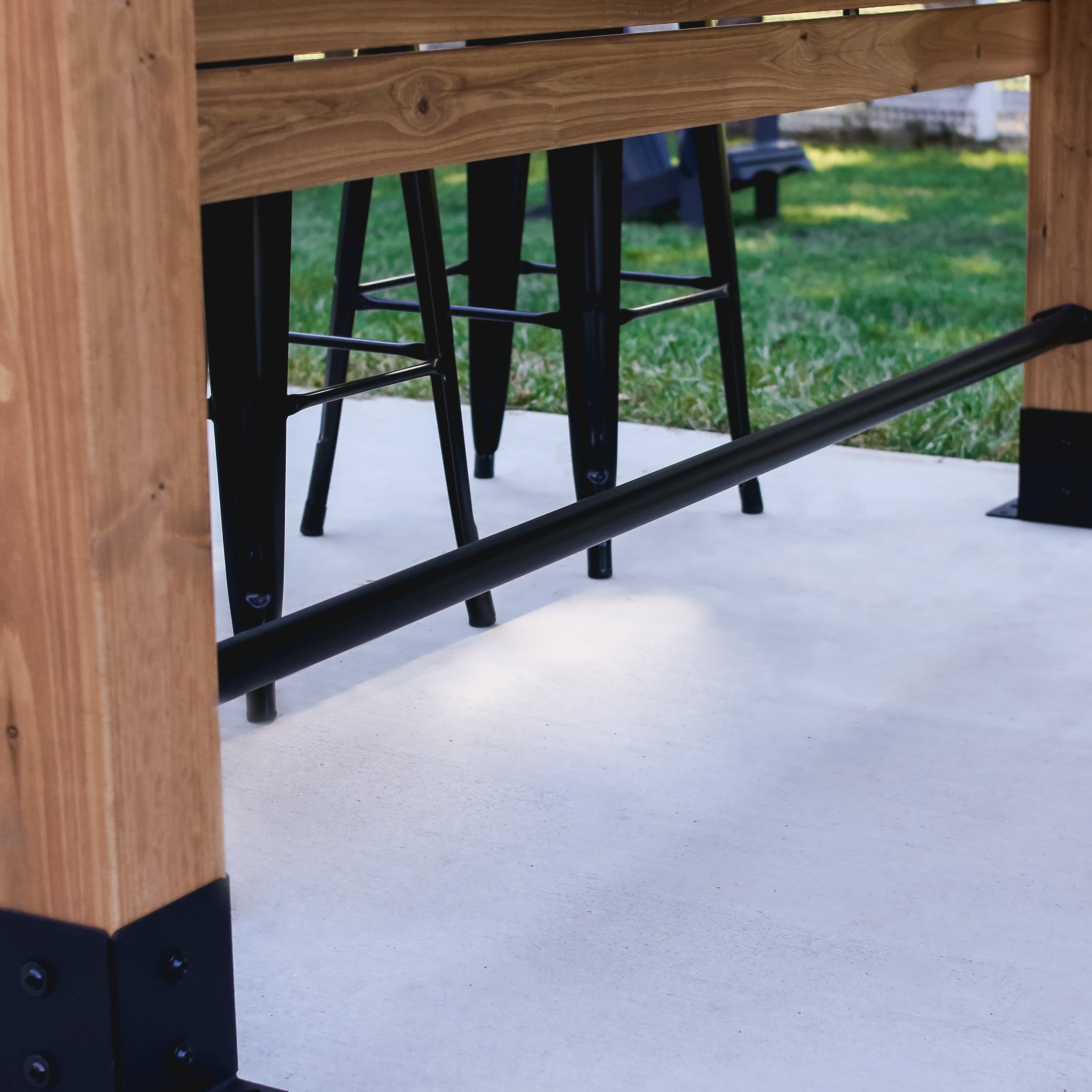 Cedar Springs Outdoor Bar Steel Footrest