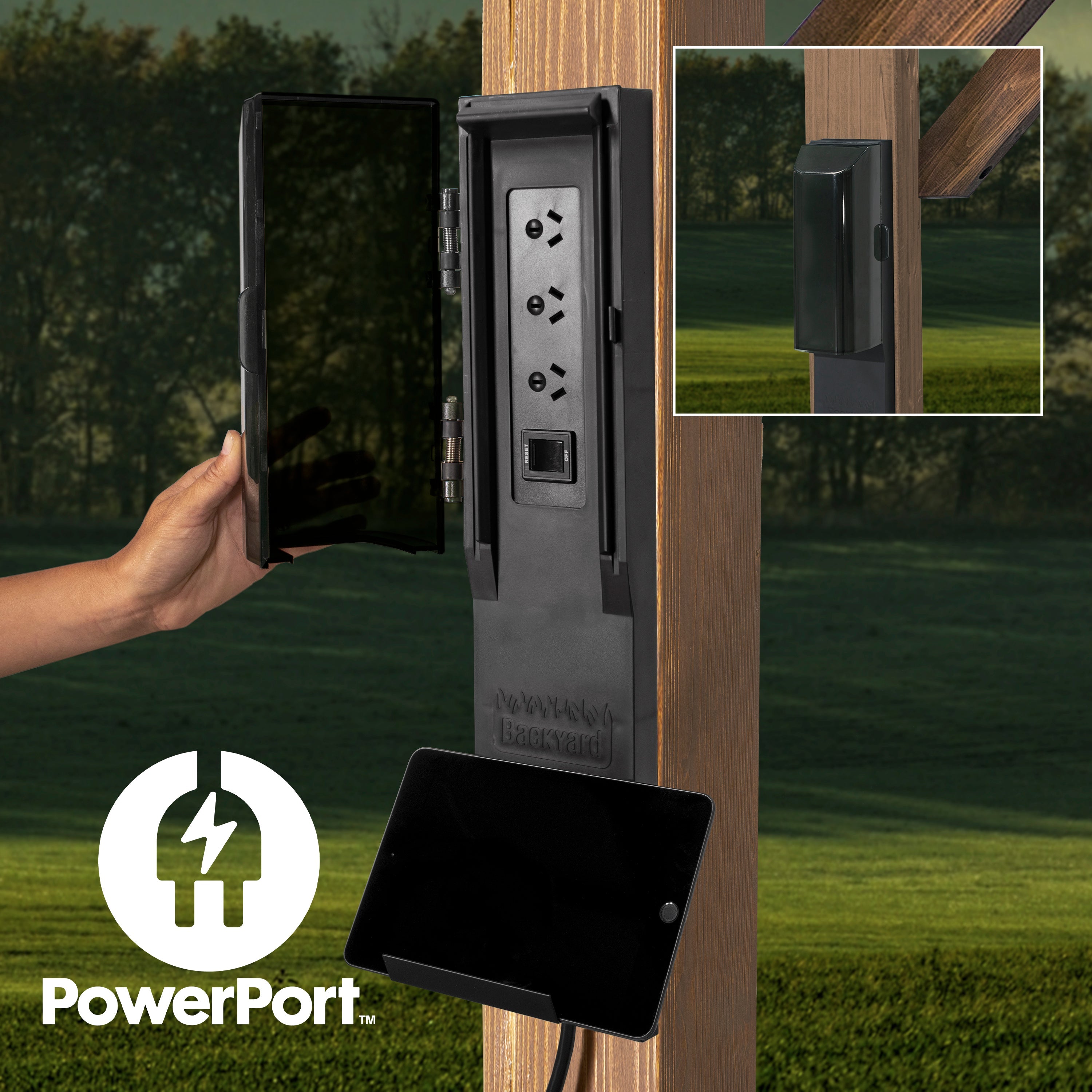 Cedar Springs Outdoor Bar PowerPort