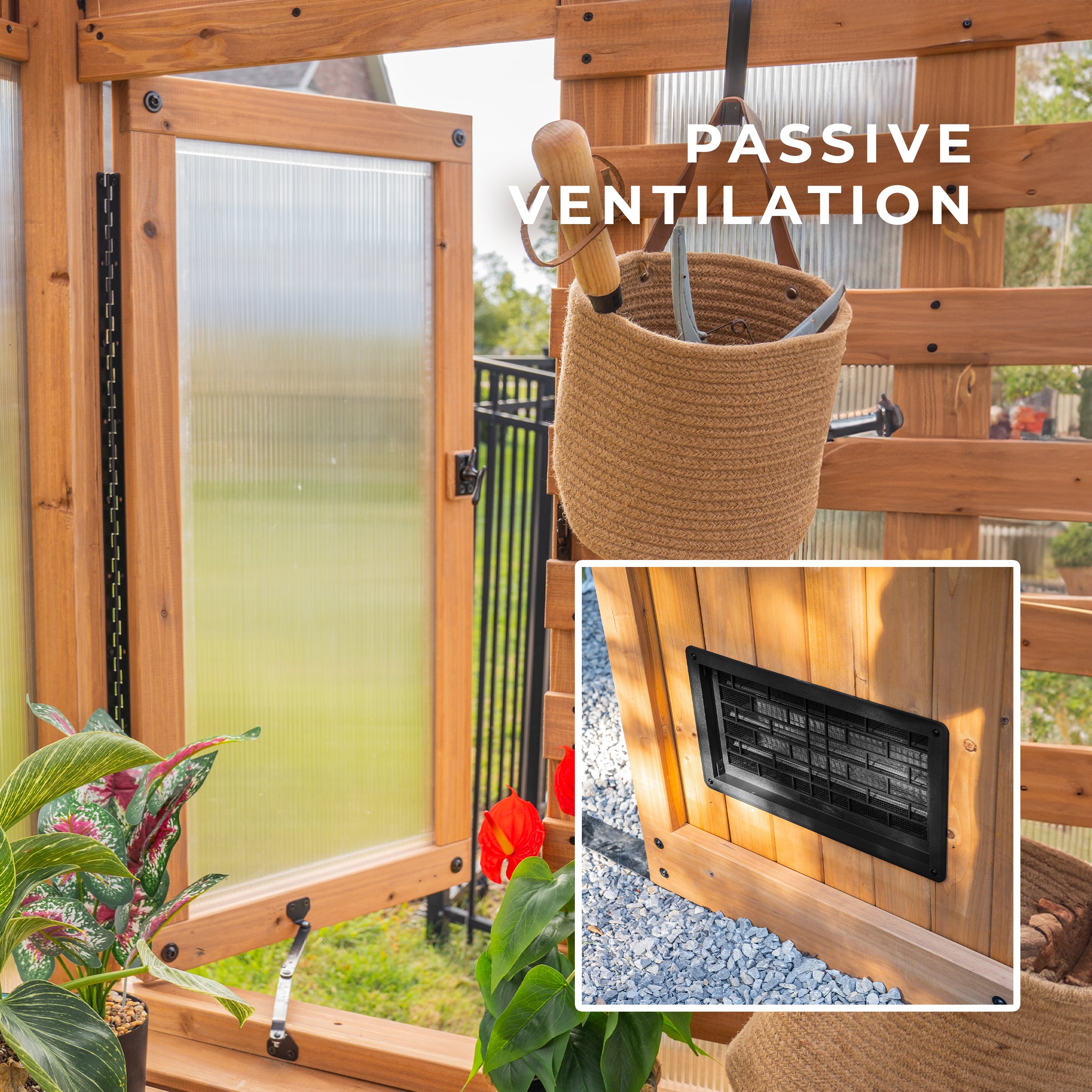 3.3m X 2.1m Bellerose passive ventilation