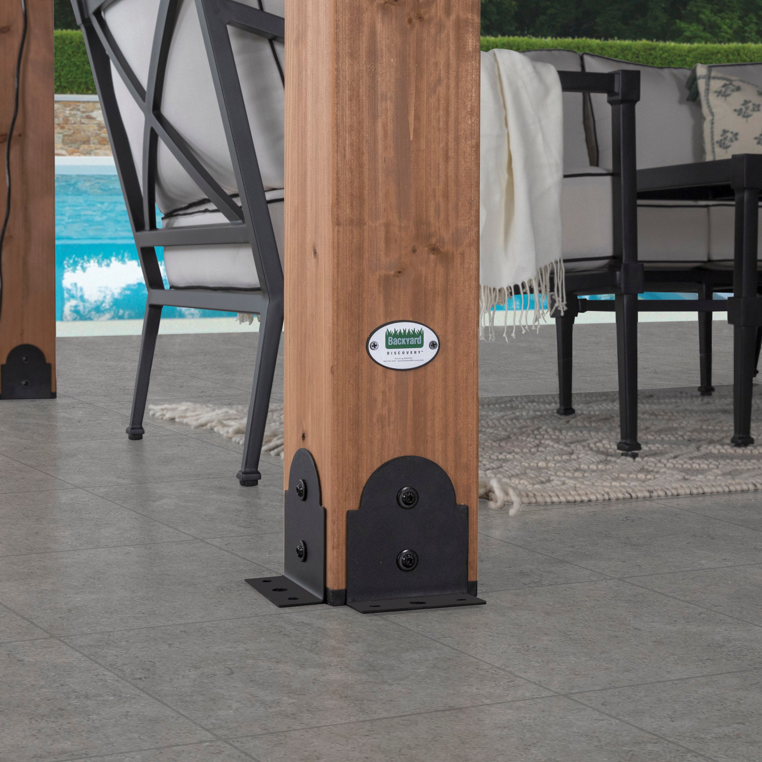 4.3m X 3.7m Norwood Gazebo Modern Hardware