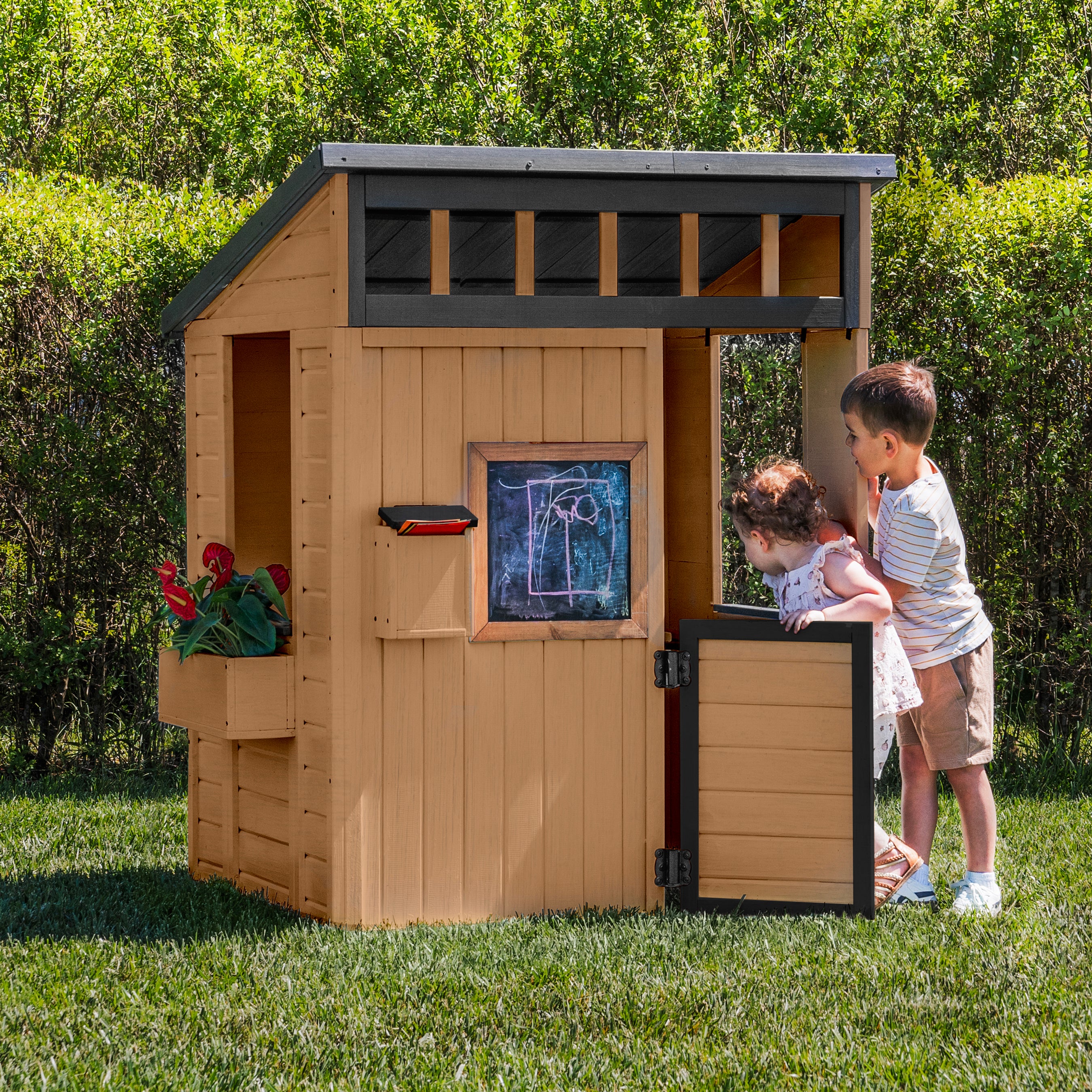 Caraway Cottage Light Brown Cubby House
