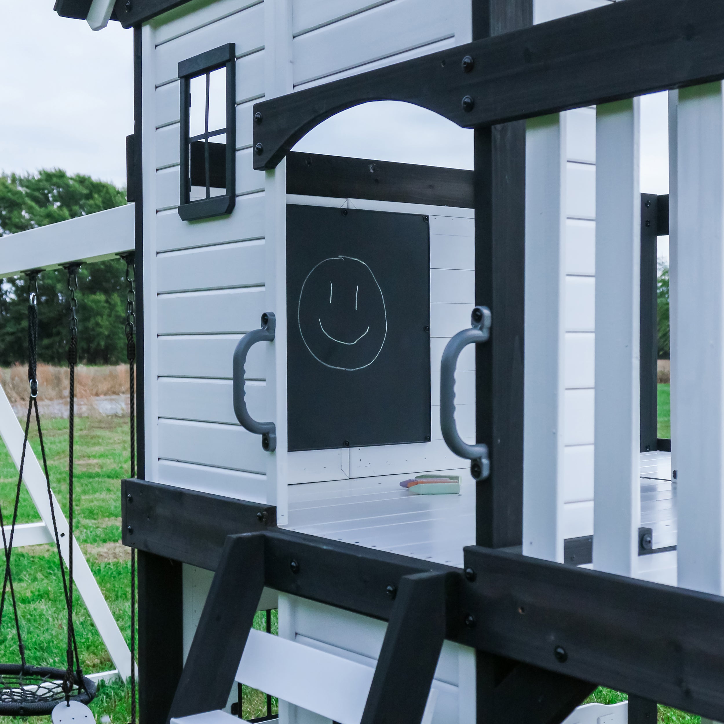 Canyon Creek White Play Centre Swing Set