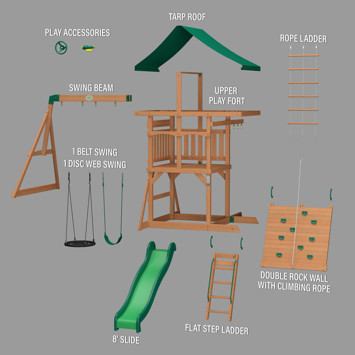 Grayson Peak Play Centre Swing Set