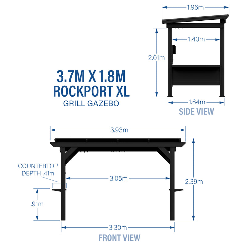 Rockport XL Barbeque Gazebo specifications