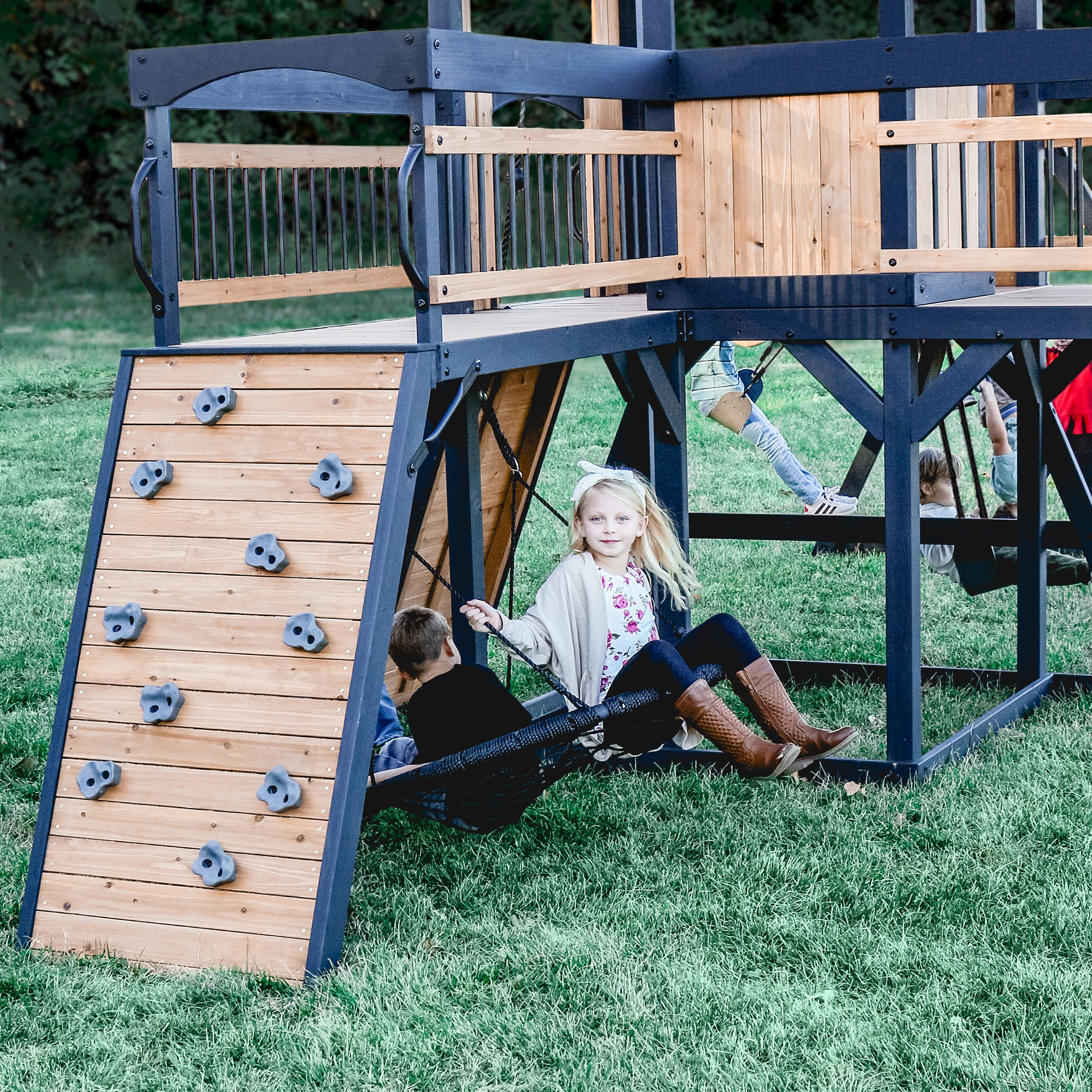 Timber Crossing Play Centre Swing Set
