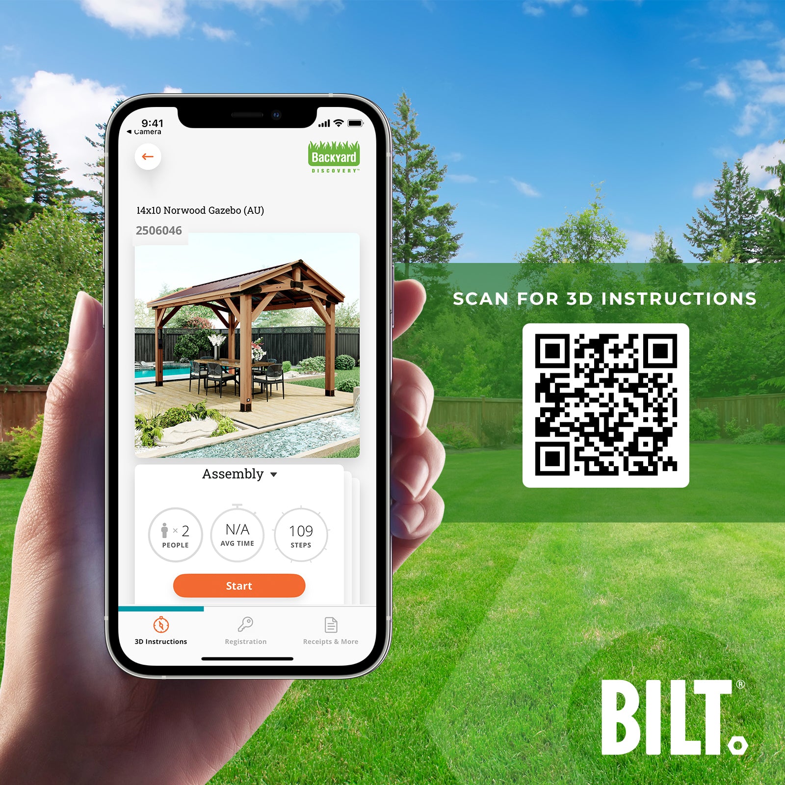 4.4m x 3.1m Norwood Gazebo