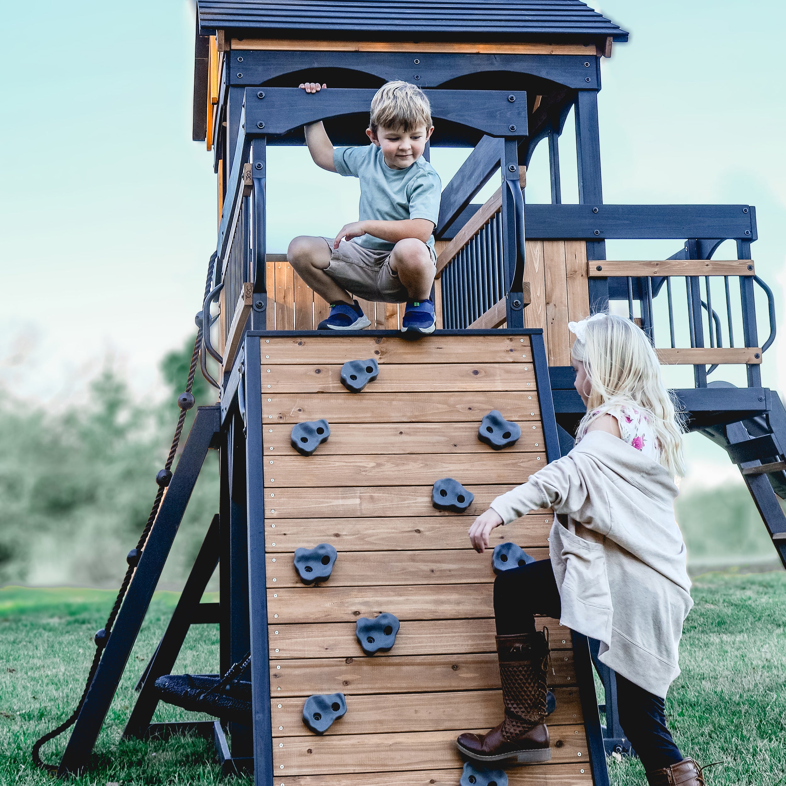 Timber Crossing Play Centre Swing Set