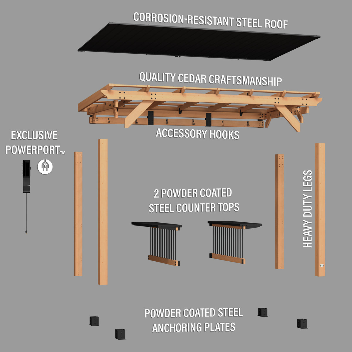 Saxony XL Barbeque Gazebo