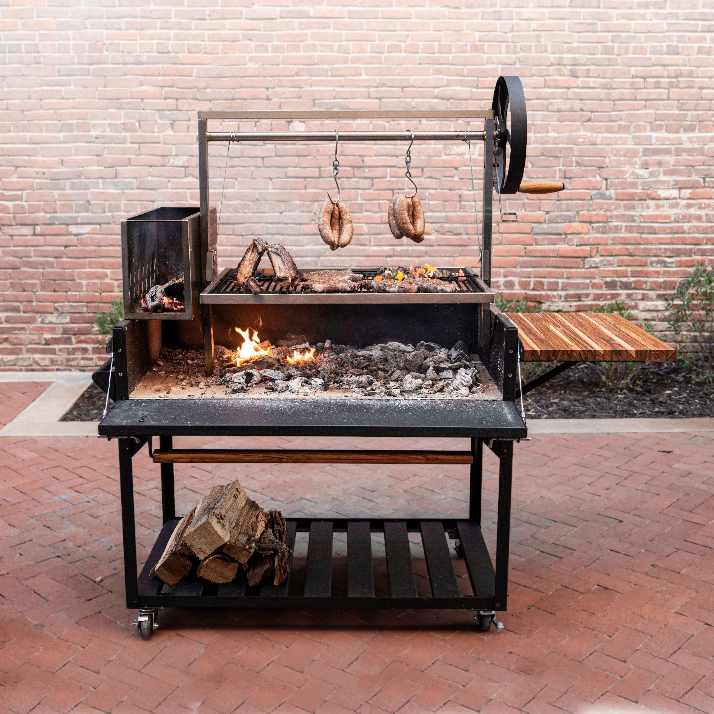 Premium Argentine/Santa Maria Barbeque with Wood Fire and Charcoal BBQ