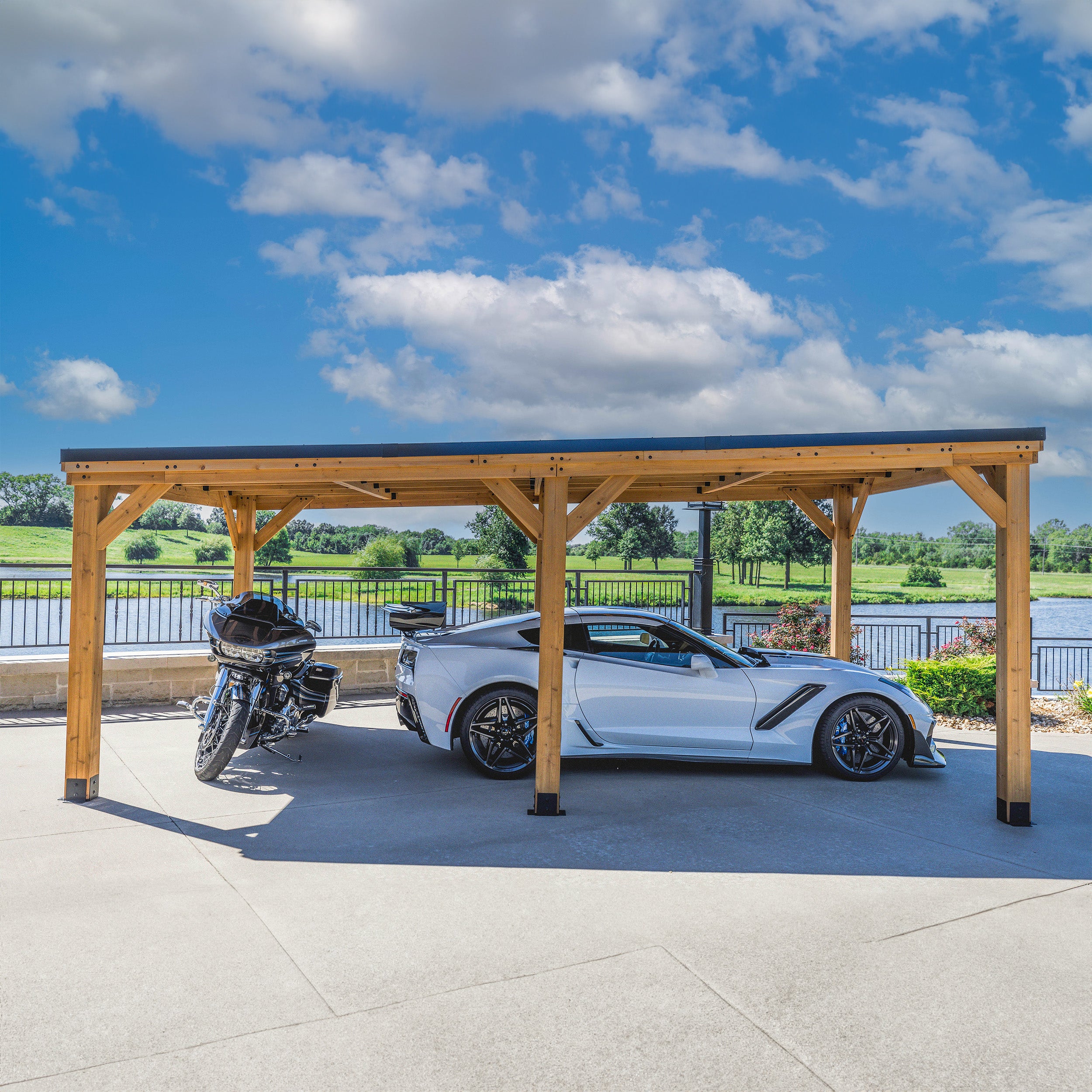 6.2m X 3.7m Kingsport Carport