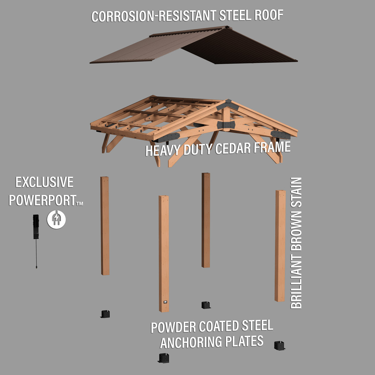 4.4m x 3.1m Norwood Gazebo