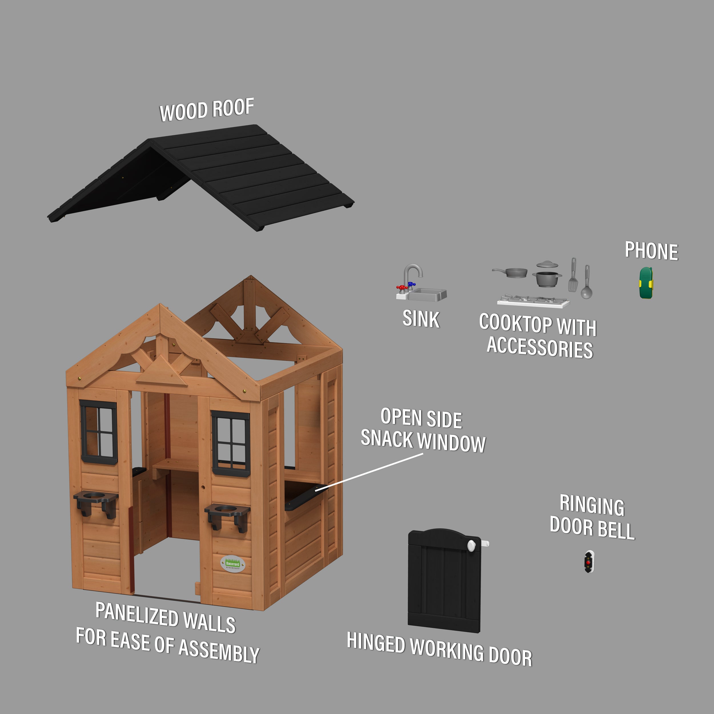 Sweetwater Cubby House Exploded View