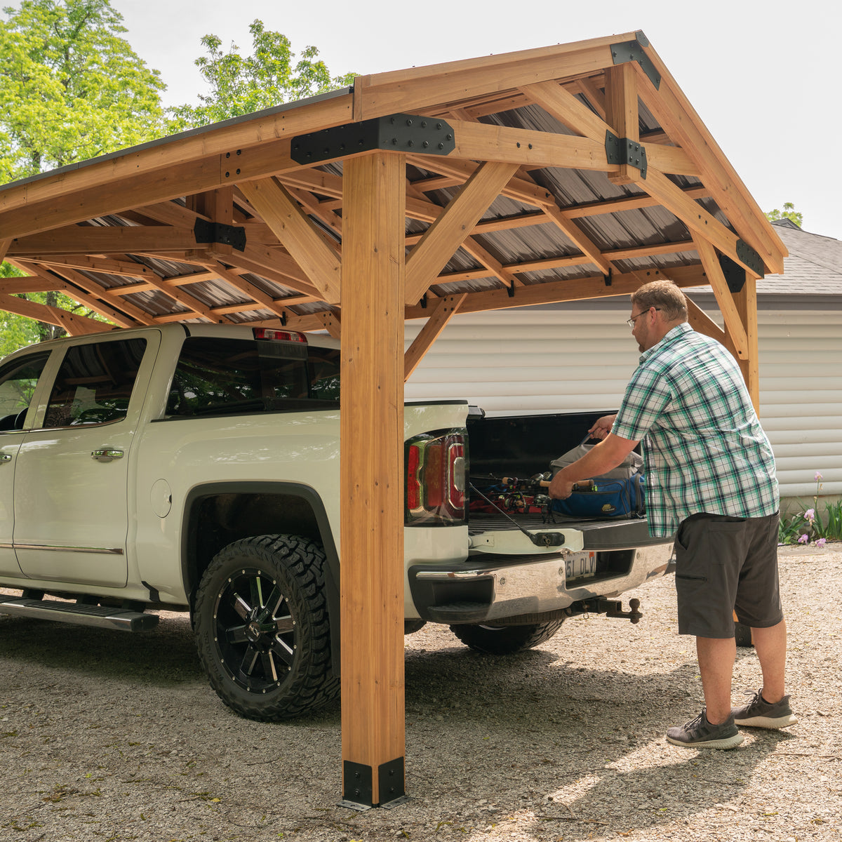 6.1m x 3.7m Norwood Carport/Gazebo
