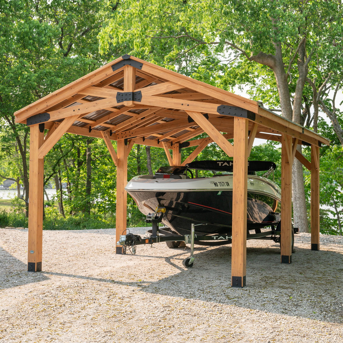 6.1m x 3.7m Norwood Carport/Gazebo