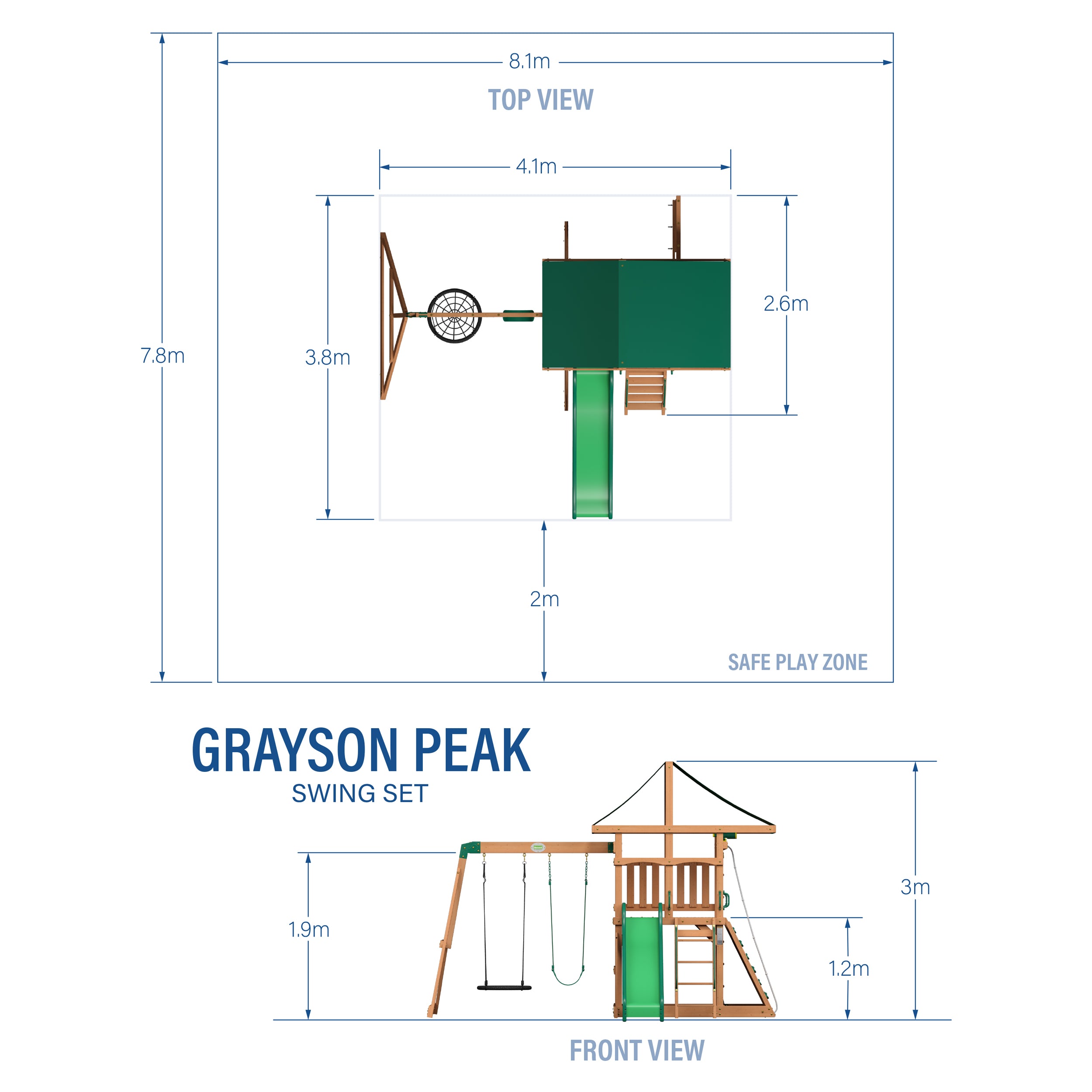 GRAYSON PEAK METRIC DIMENSIONS