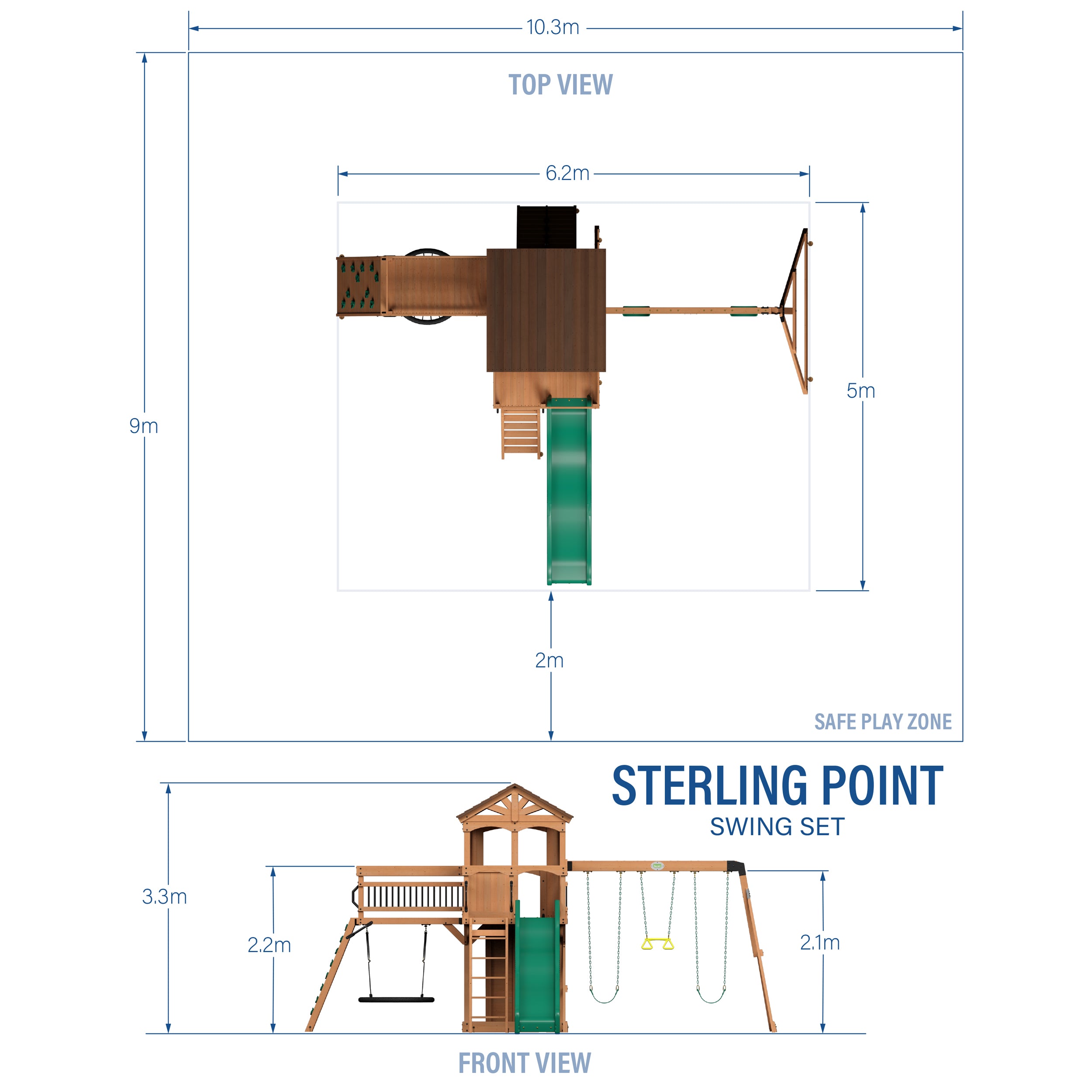 Sterling Point Metric Dimensions