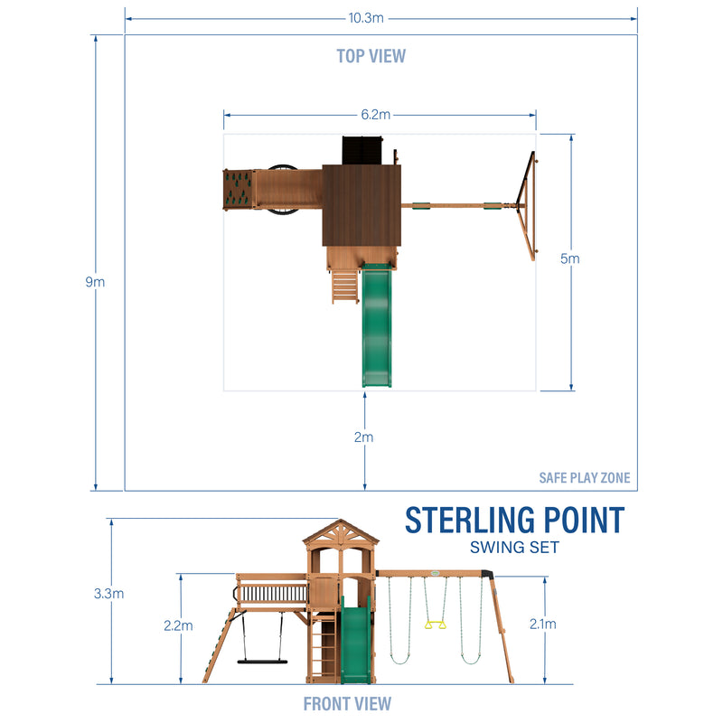 Sterling Point Swing Set specifications