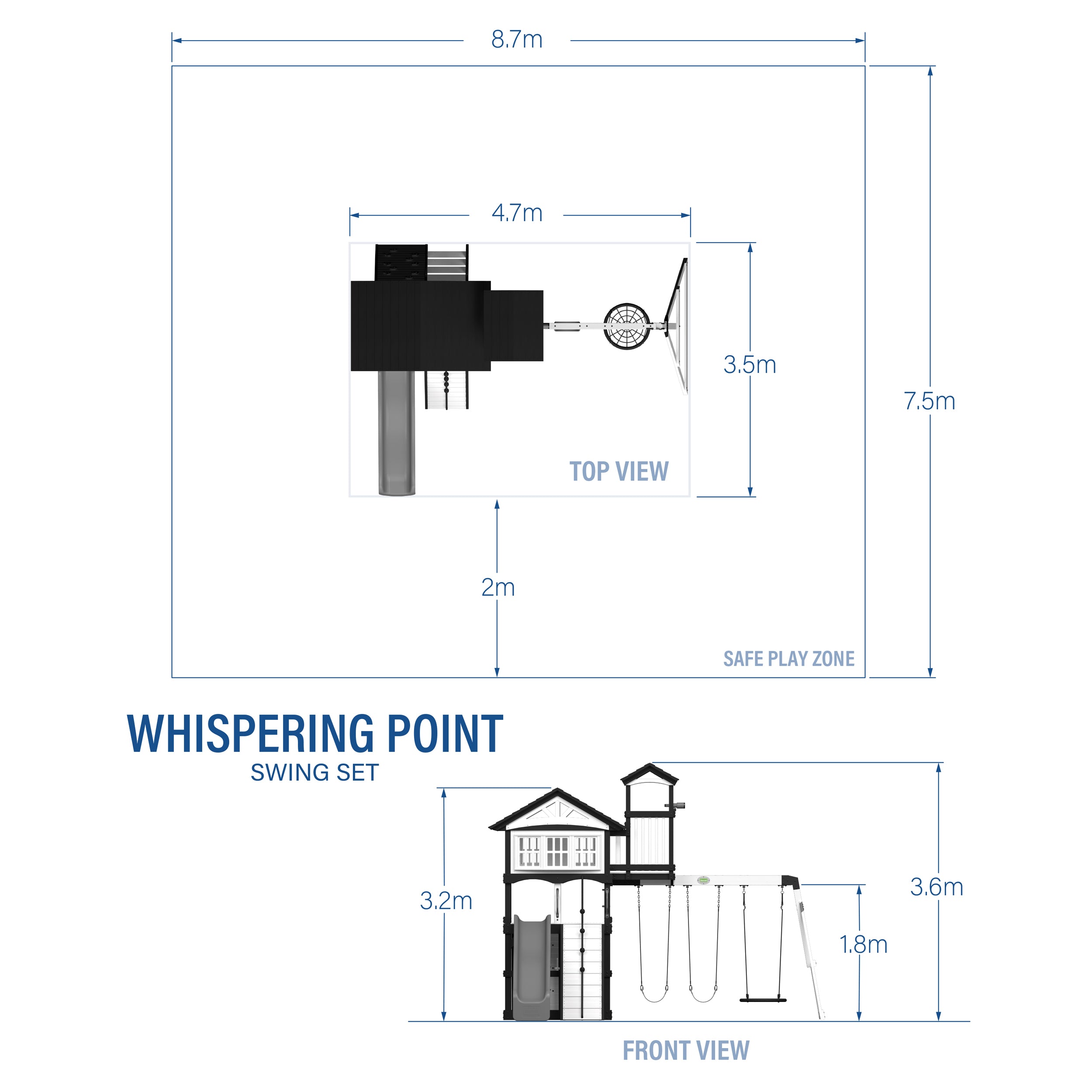 WHISPERING POINT METRIC DIMENSIONS