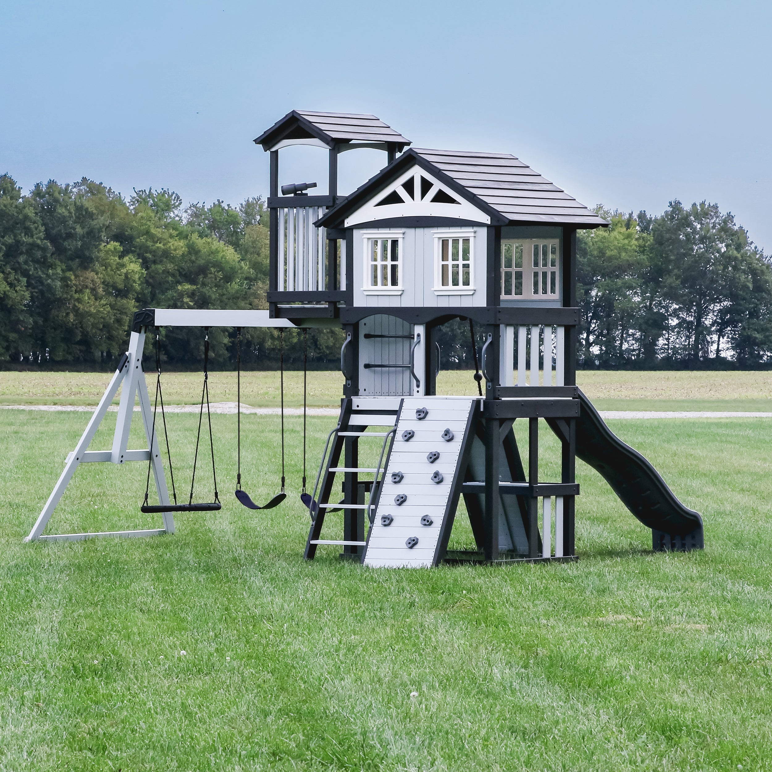 WHISPERING POINT SWING SET