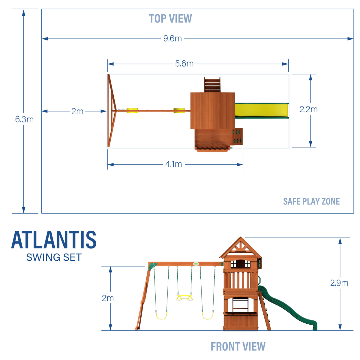 Atlantis Play Centre Swing Set
