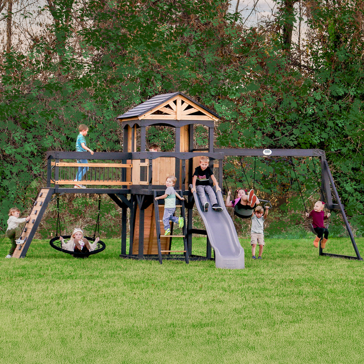 Timber Crossing Play Centre Swing Set