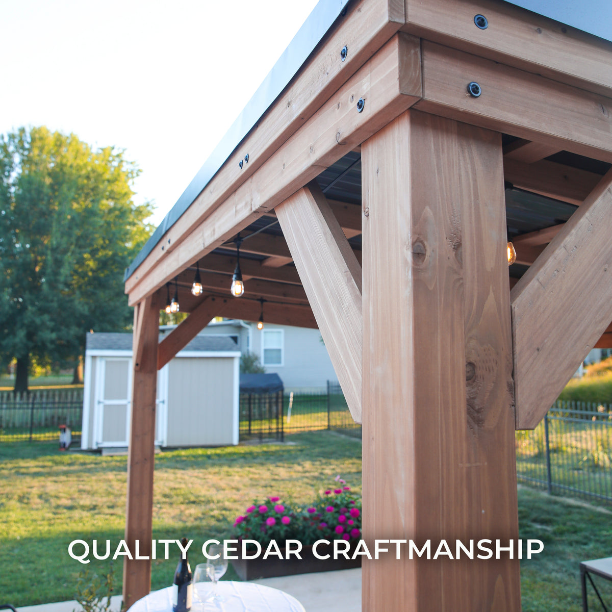 6.3m x 2.9m Arcadia Slope Roof Gazebo
