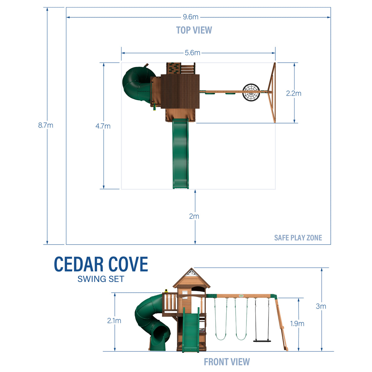 Cedar Cove Play Centre Swing Set