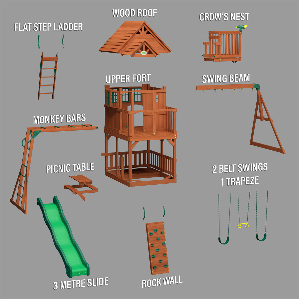 Skyfort II Play Centre Swing Set