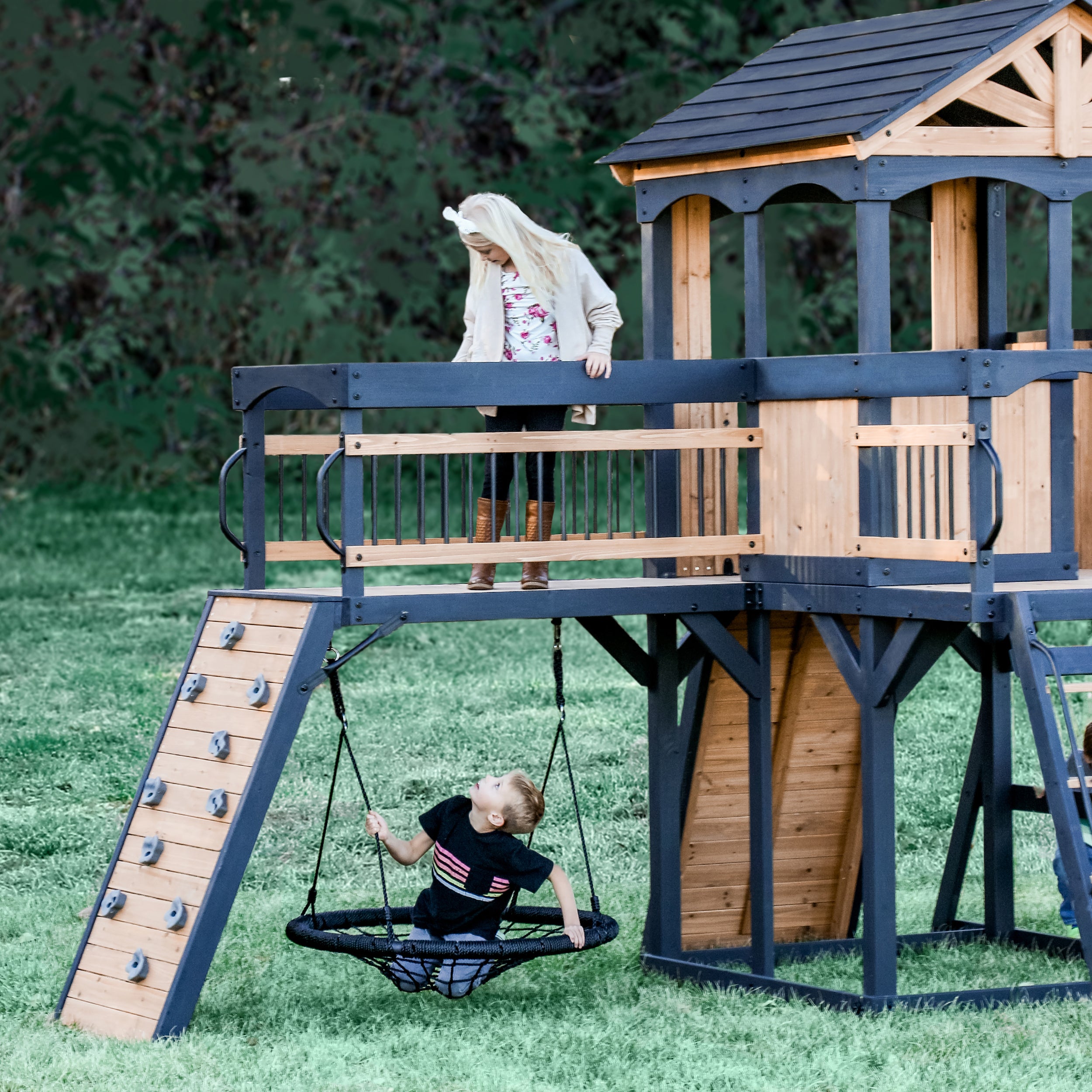 Timber Crossing Play Centre Swing Set