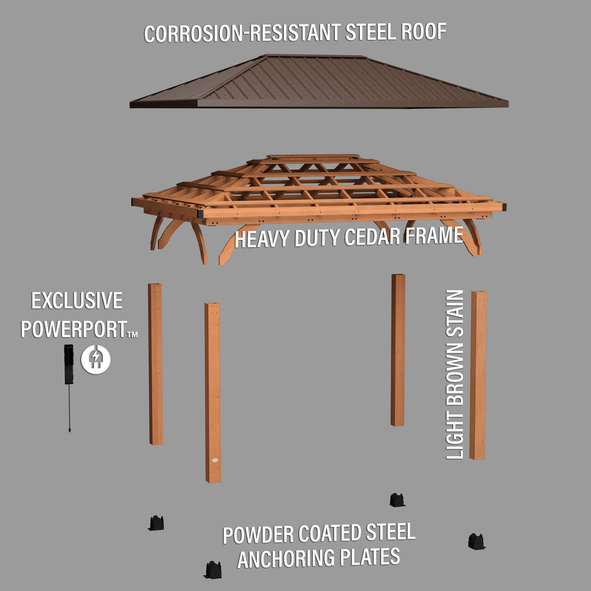 4.3m x 3.1m Barrington Gazebo
