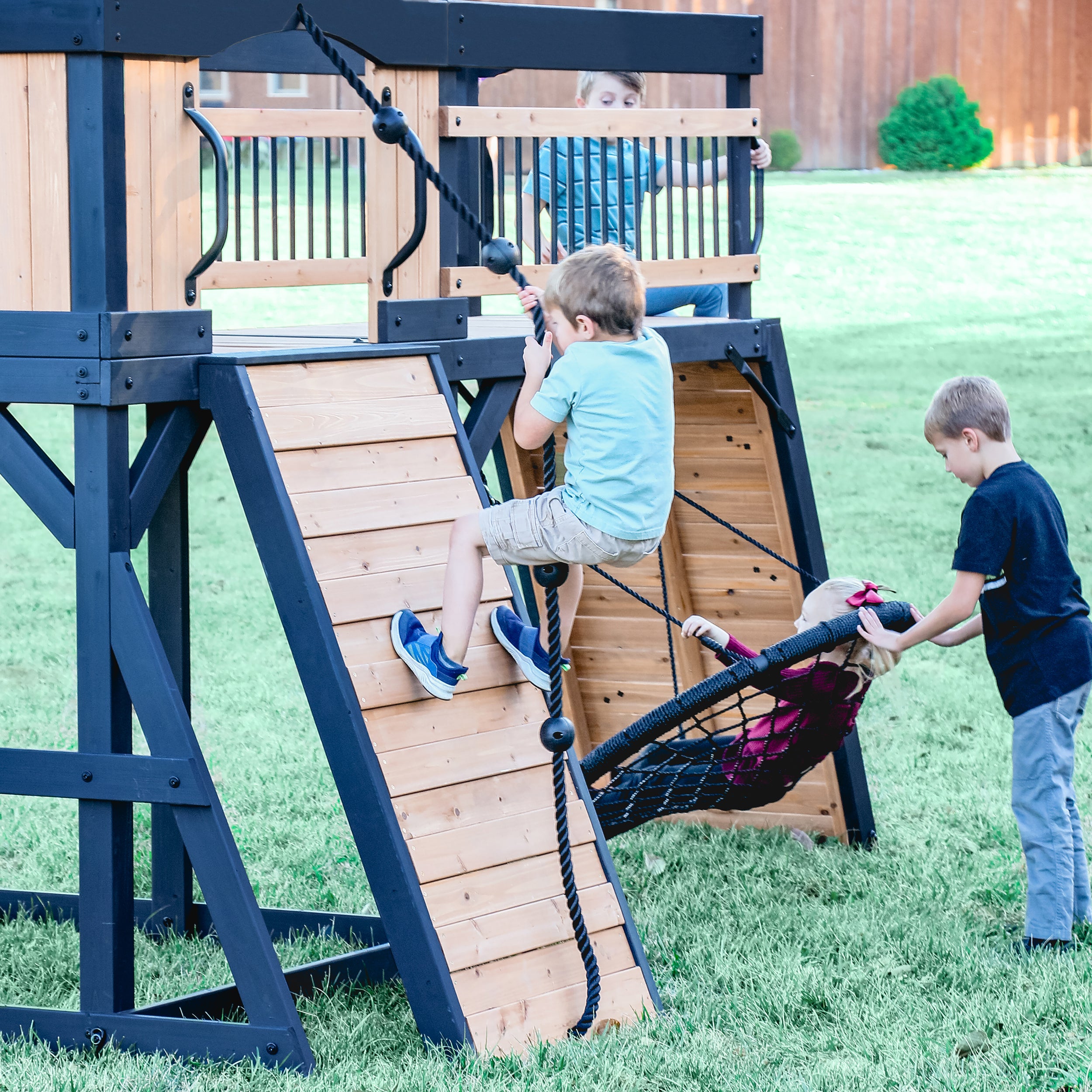 Timber Crossing Play Centre Swing Set