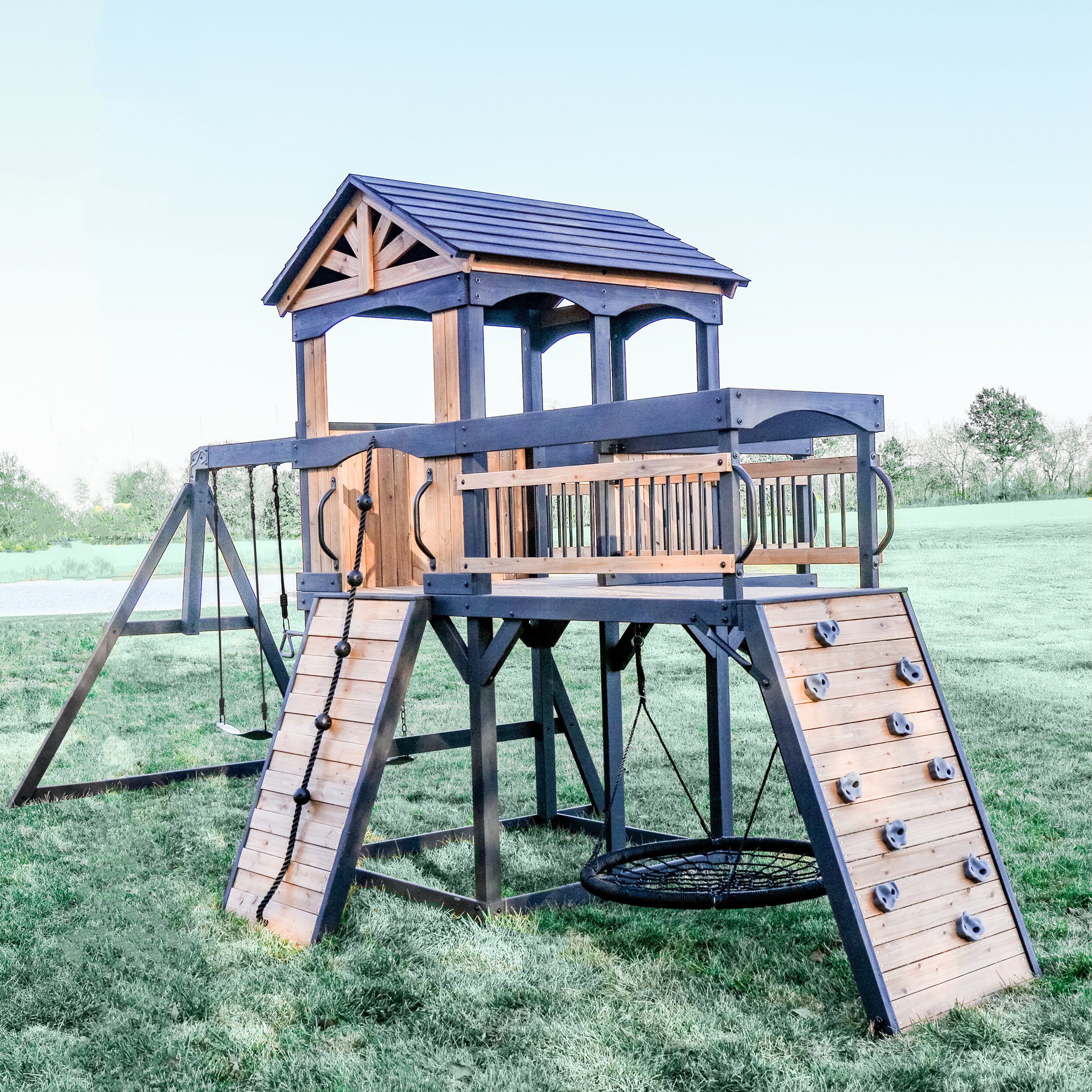 Timber Crossing Play Centre Swing Set