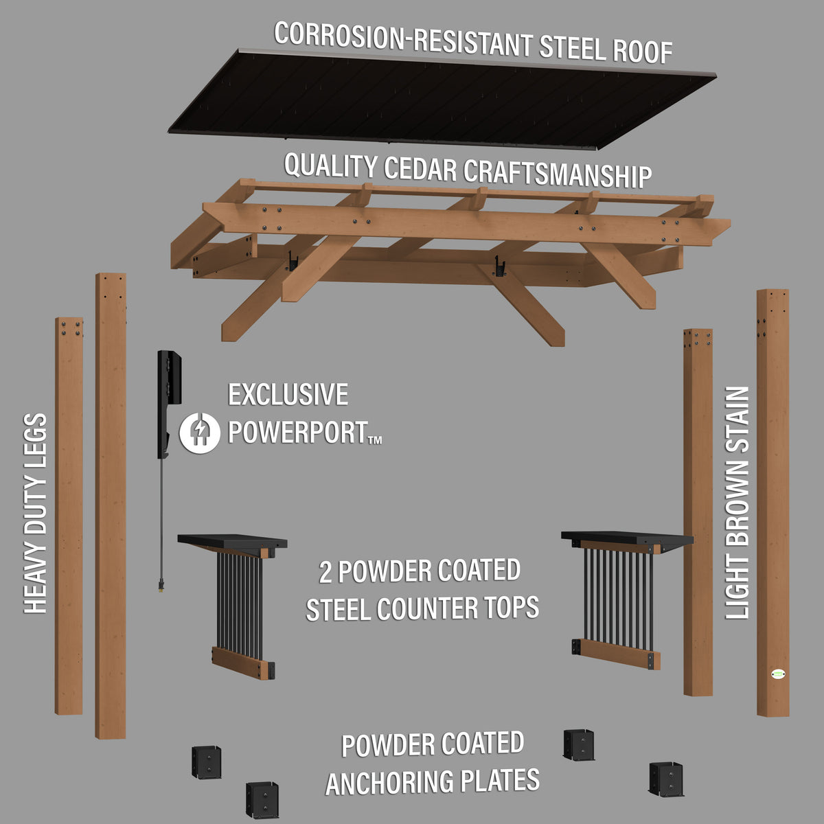Saxony Barbeque Gazebo