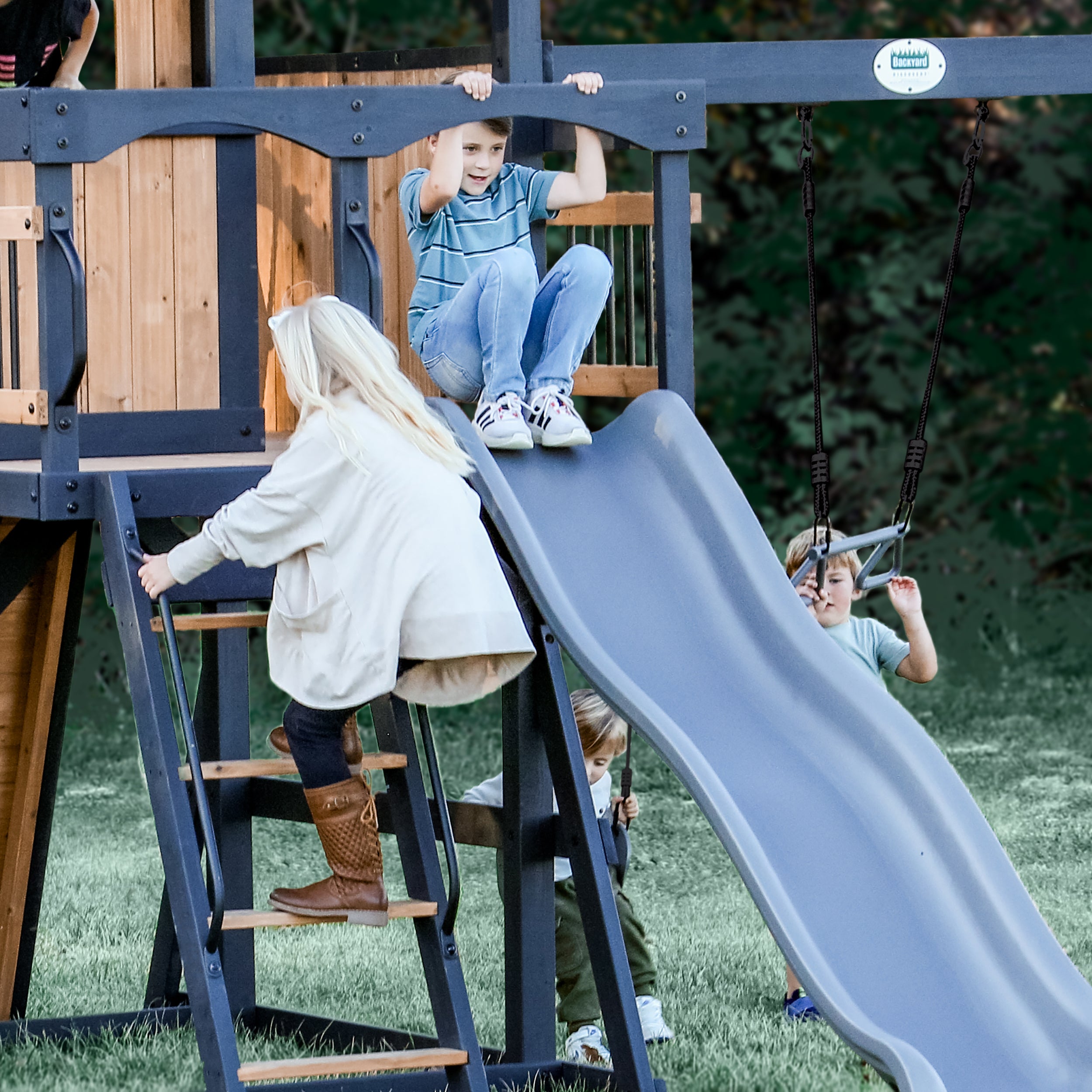 Timber Crossing Play Centre Swing Set